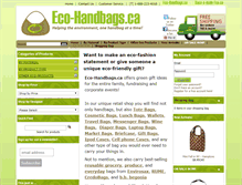 Tablet Screenshot of eco-handbags.ca